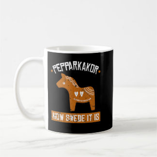 Mug Pepparkakor Comme C'Est Suédois C'Est Dala Cheval