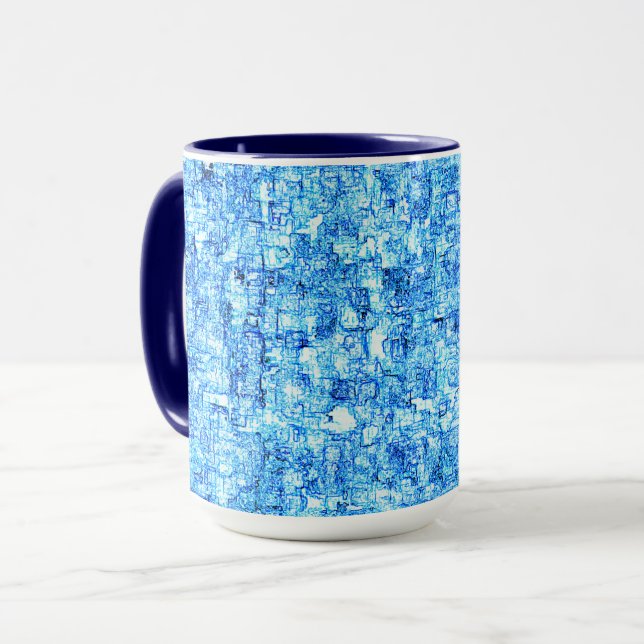 Mug Pequenos entalhes em desenho como à caneta (Devant gauche)