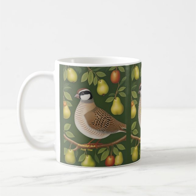 Mug Perdrix dans un arbre à poires, 1er jour de la tas (Gauche)