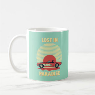 Mug Perdu au paradis – Couleur Rétro d'un Cabriolet au