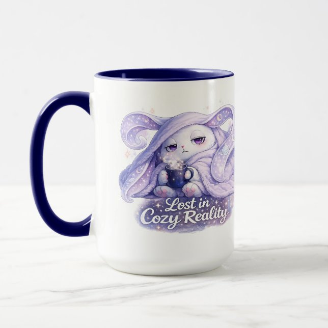 Mug Perdu dans la Réalité Douillette Lapin Mignon (Gauche)
