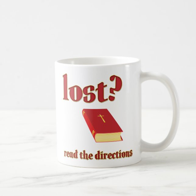 Mug Perdu ? Lisez la Bible des directions (Droite)
