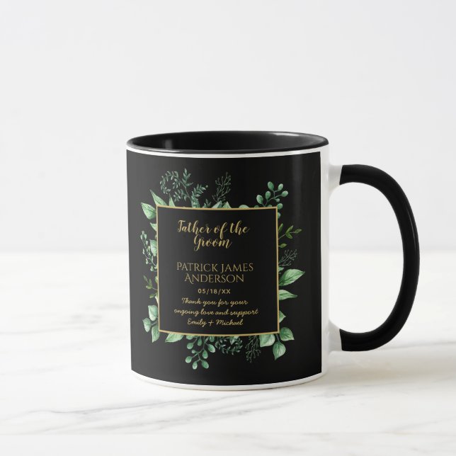 Mug Père commémoratif de la chambre Groomsman Personna (Droite)