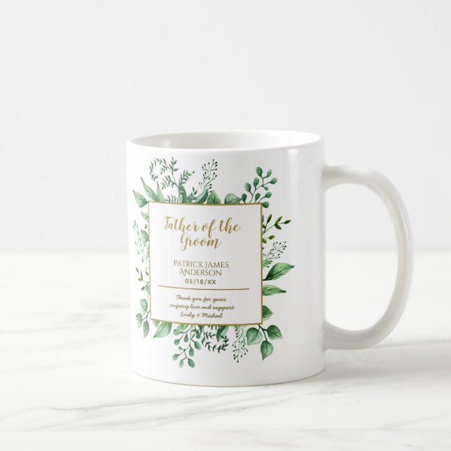 Mug Père commémoratif de la chambre Groomsman Personna (Droite)