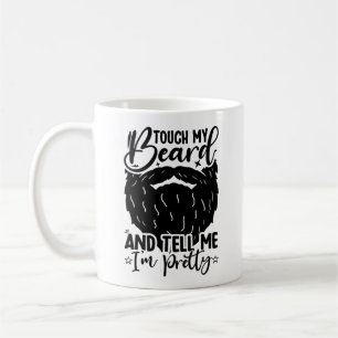 Mug Père cool Toucher ma barbe Anniversaire père porte