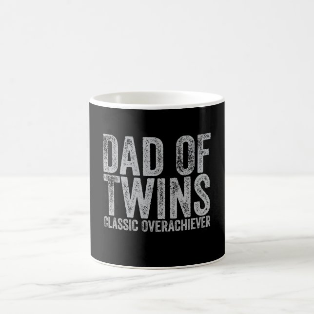 Mug Père de jumeaux Classique Surdoué Rétro Vintage (Centre)