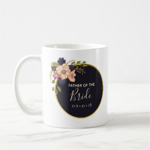 Mug Père de la mariée Floral Blush Aquarelle Hiver