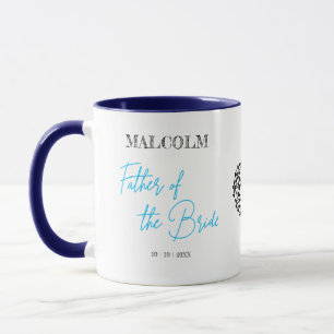 Mug Père de la mariée Oiseaux en forme de cœur