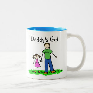 Mug père et fille (nom de la Personnaliser)