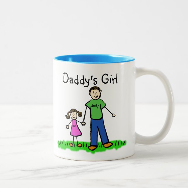 Mug père et fille (nom de la Personnaliser) (Droit)