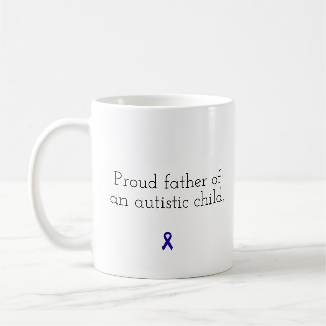 Mug Père fier d'un enfant autiste (Gauche)