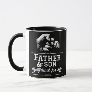 Mug Père Fils Amis Fist Bump Papa Fête des pères