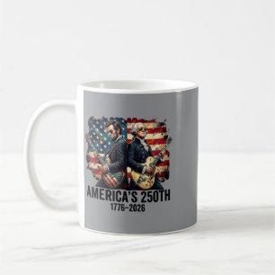 Mug Père fondateur Abe Lincoln jouant de la guitare 25