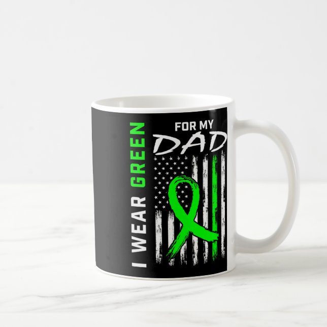 Mug Père Je Porte Le Vert Pour Mon Père Maladie Du Rei (Droite)