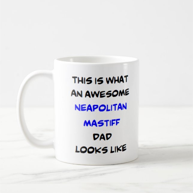 Mug père maitresse napolitain, génial (Gauche)