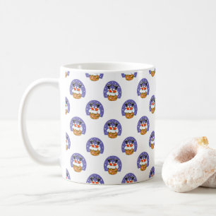Mug Père Noël À Chimney, Neige, Noël, Nouvel An