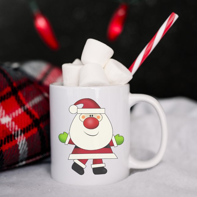 Mug Père Noël à noeud rouge (Créateur téléchargé)