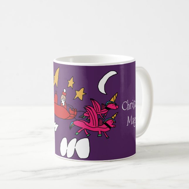 Mug Père Noël Alicorn Sleigh (Devant droit)