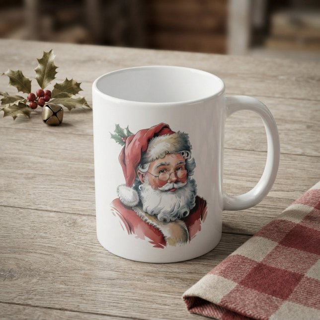 Mug Père Noël Aquarelle (Créateur téléchargé)