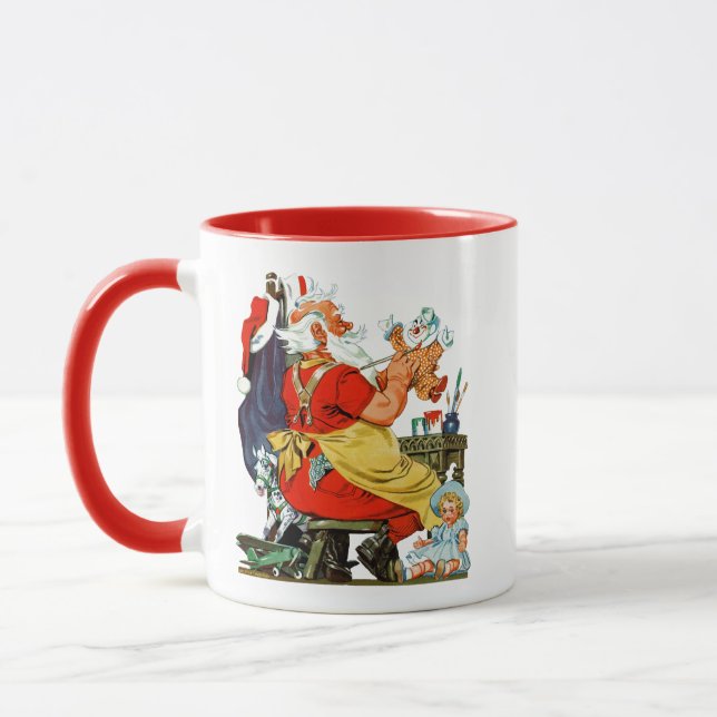 Mug Père Noël au travail (Gauche)
