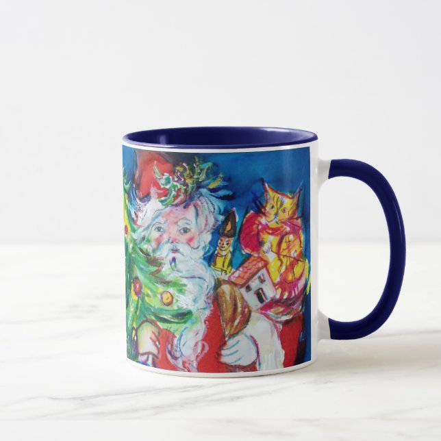 MUG PÈRE NOËL AVEC BALLONS ET MONOGRAMME DE NOËL E (Droite)