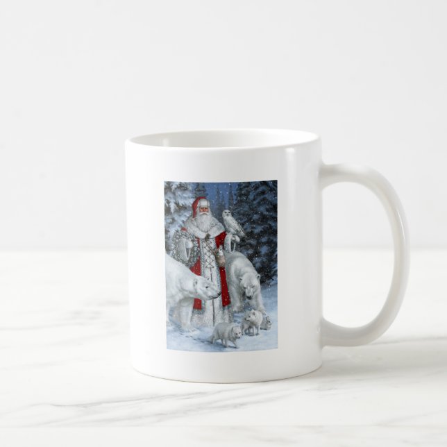 Mug Père Noël Avec Chouette Et Ours Polaires (Droite)