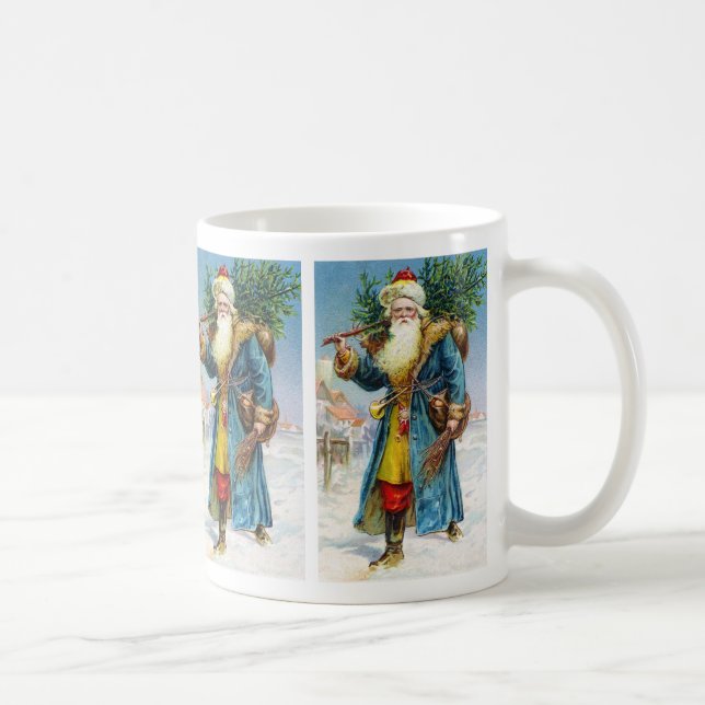 Mug Père Noël avec l'arbre de sapin (Droite)