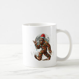 Mug Père Noël Bigfoot lumières de Noël Xmas Sasquatch