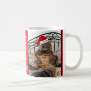 Mug Père Noël Cat reçoit du lait et des biscuits Chris