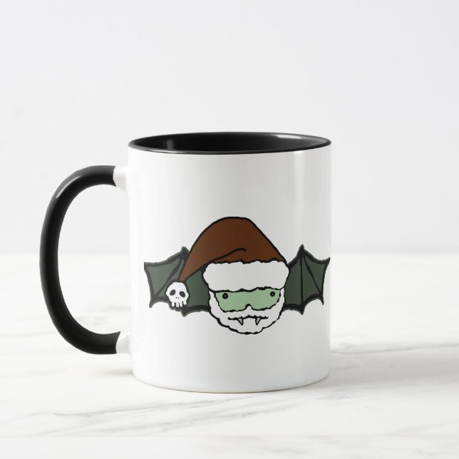 Mug Père Noël Chauve-Souris Vampire (Gauche)