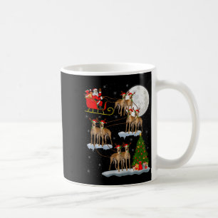 Mug Père Noël Chien de Saint-Hubert Traîneau Volant Dr