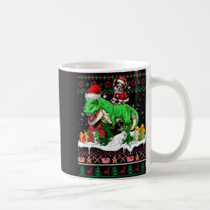 Mug Père Noël Chihuahua équitation T-rex Sweater Lov