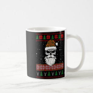 Mug Père Noël Crâne Sweat de Noël laid Camo Esthétique