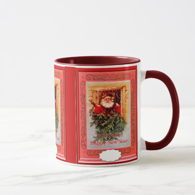 Mug Père Noël dans la fenêtre (Droite)