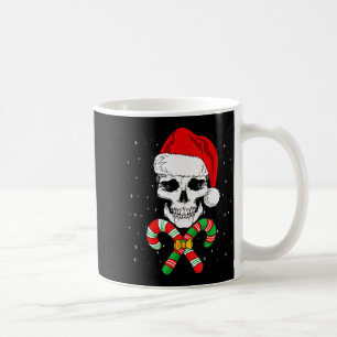 Mug Père Noël de Noël Crâne Xmas Bonbon Crâne portant 