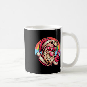 Mug Père Noël de Noël Paix Rose Xmas Bubble Gum Gay Ra
