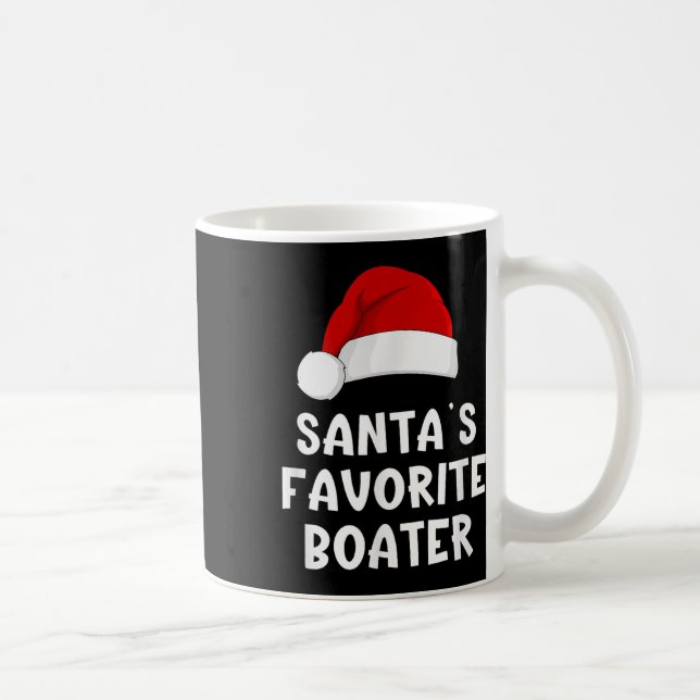 Mug Père Noël de Noël Pyjama Drôle de Bateau Bateau (Droite)