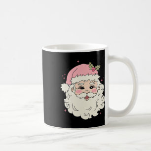 Mug Père Noël de Noël Rose Vintage Joyeux Noël Femme
