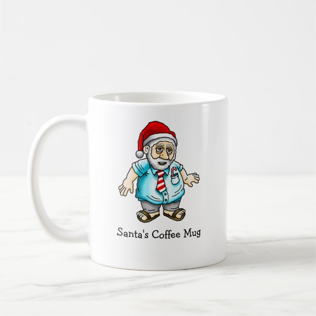 Mug Père Noël décontracté en sandales (Gauche)