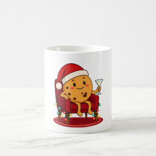 Mug Père Noël dit qu'il est temps pour le lait et les