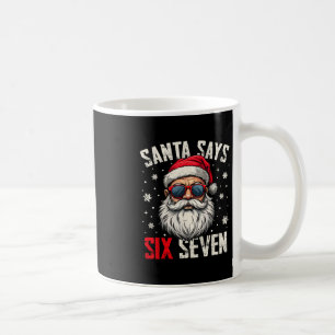Mug Père Noël drôle dit six sept Noël 67 Meme Xmas 