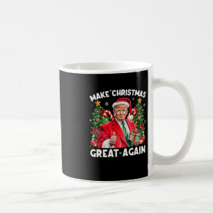 Mug Père Noël drôle Trump 2025 Faire Noël de nouveau g