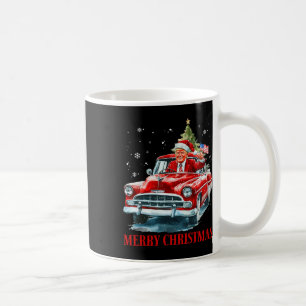 Mug Père Noël drôle Trump conduisant un camion rouge J