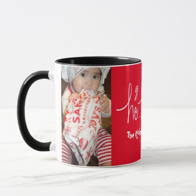 Mug Père Noël écriture manuscrite Noël (Gauche)
