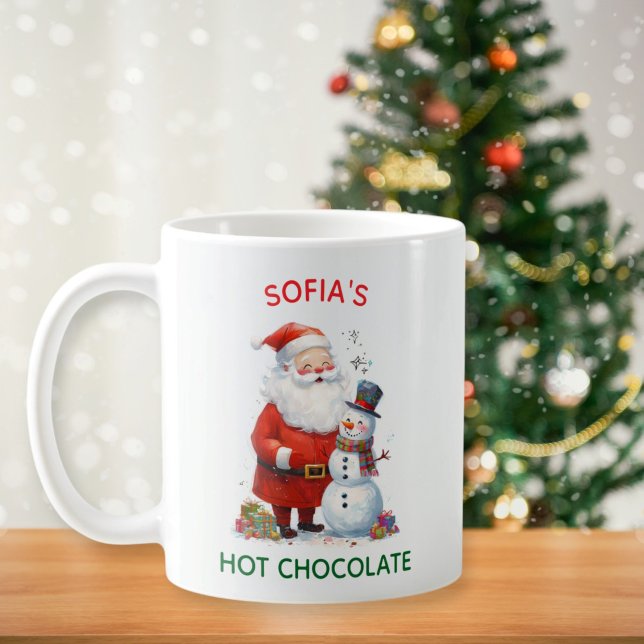Mug Père Noël Enfants Festif Noël mignon Snowman (Créateur téléchargé)
