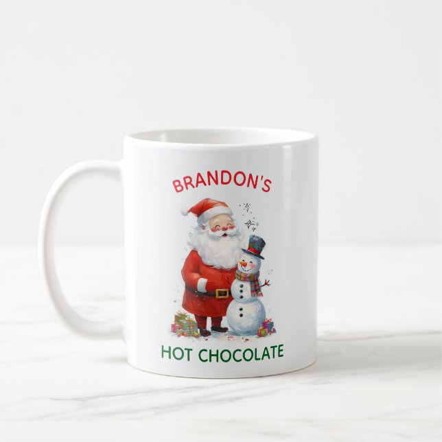 Mug Père Noël Enfants Festif Noël mignon Snowman (Gauche)