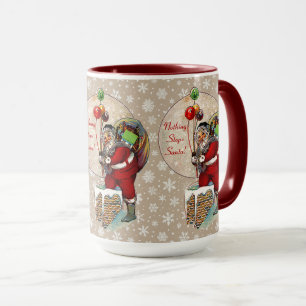 Mug Père Noël et la moisissure en céramique étroite de