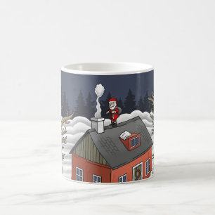 Mug Père Noël et la petite maison rouge