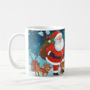 Mug Père Noël et les rennes