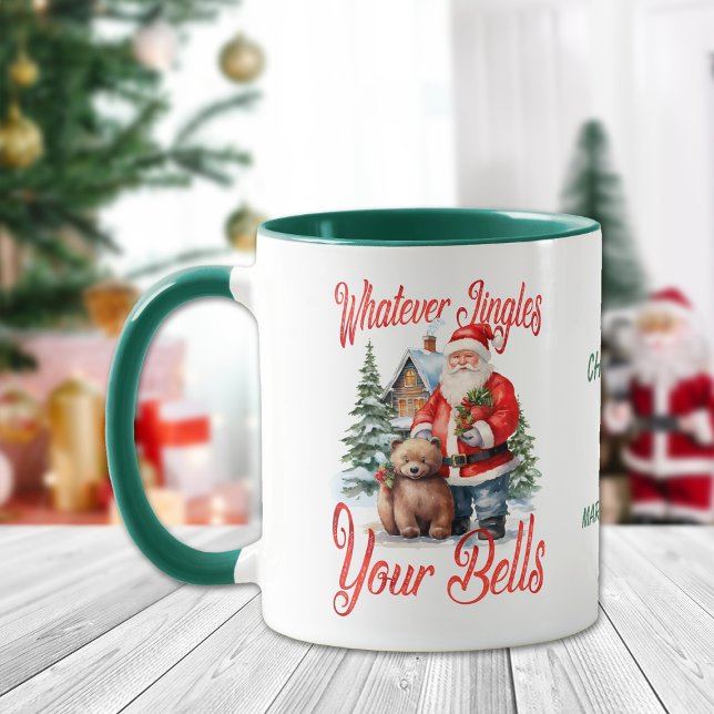 Mug Père Noël et Ours Jingle vos cloches Noël (Créateur téléchargé)